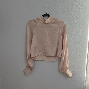 L'Academie Blush Long Sleeve Blouse